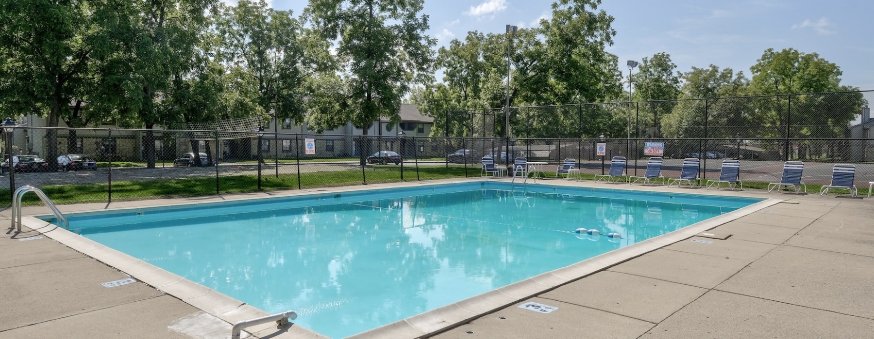 Swimming pool with sundeck